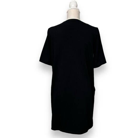 Eileen Fisher Black Knit V-Neck Dress Small - Picture 3 of 5